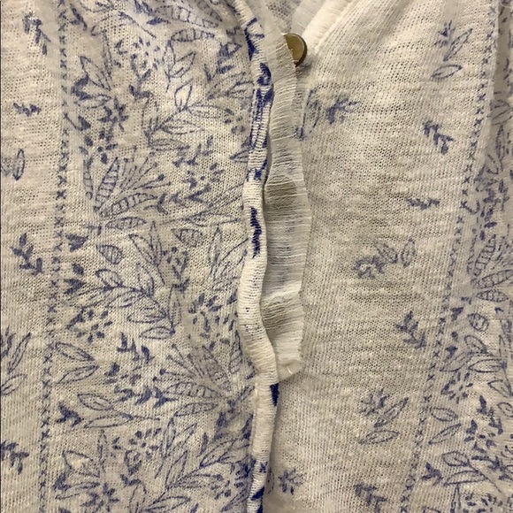 Lucky Brand lace and cotton top SZ LG - Picture 3 of 3